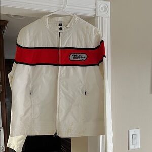 Harley-Davidson Women’s Jacket in White with orange Stripe